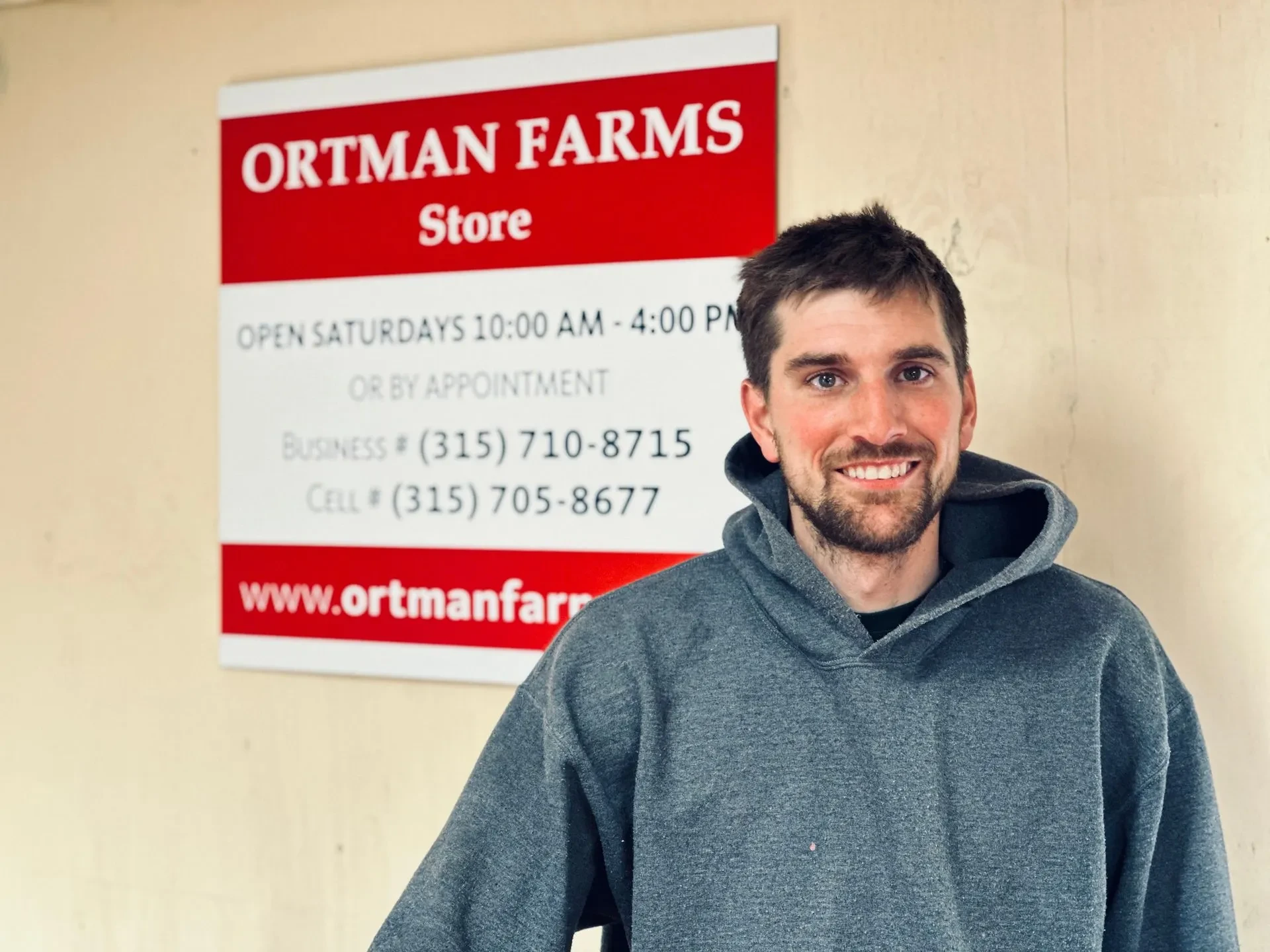 Michael Ortman at the Ortman Farms Store