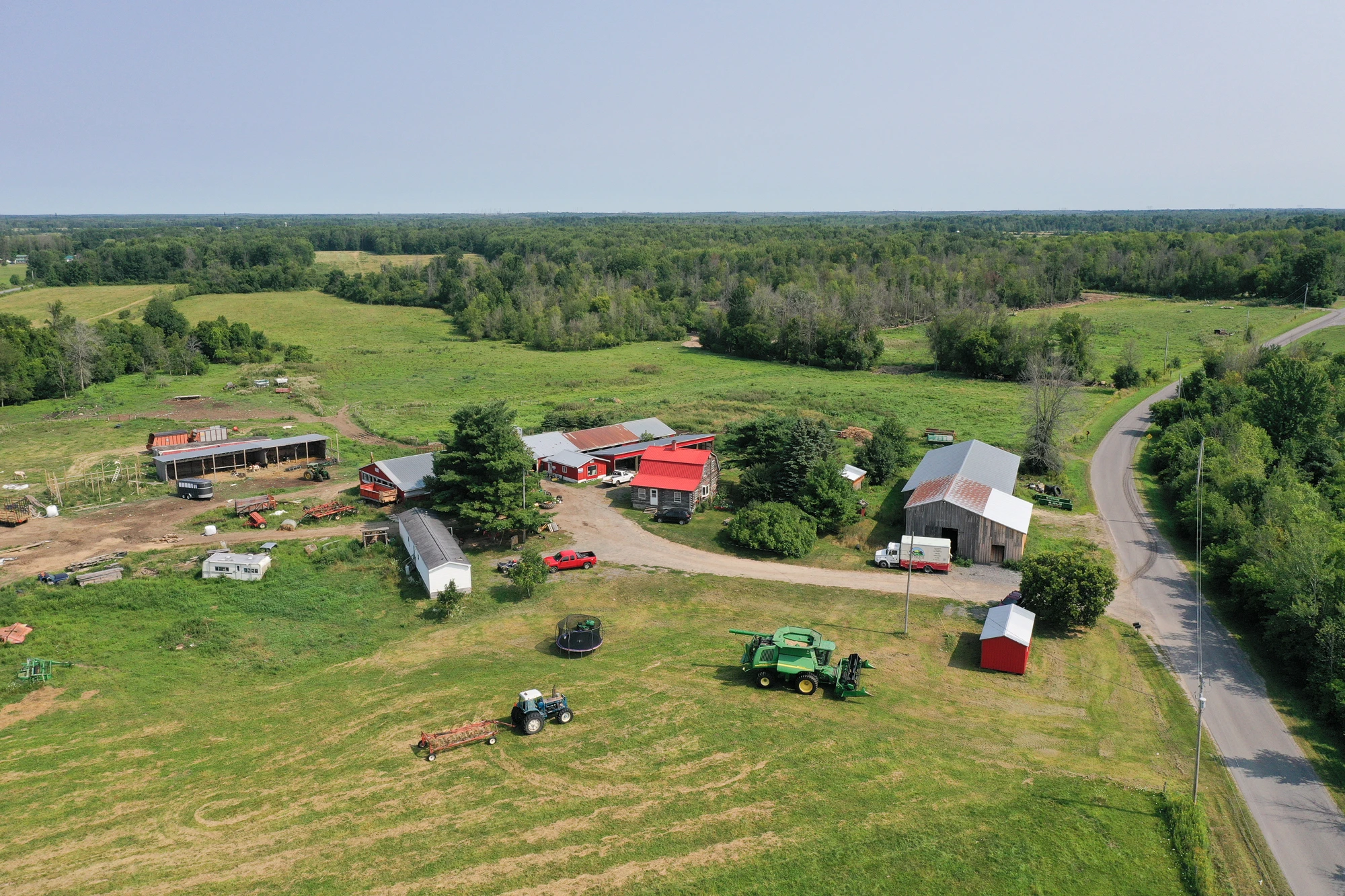 The Ortman family on their farm