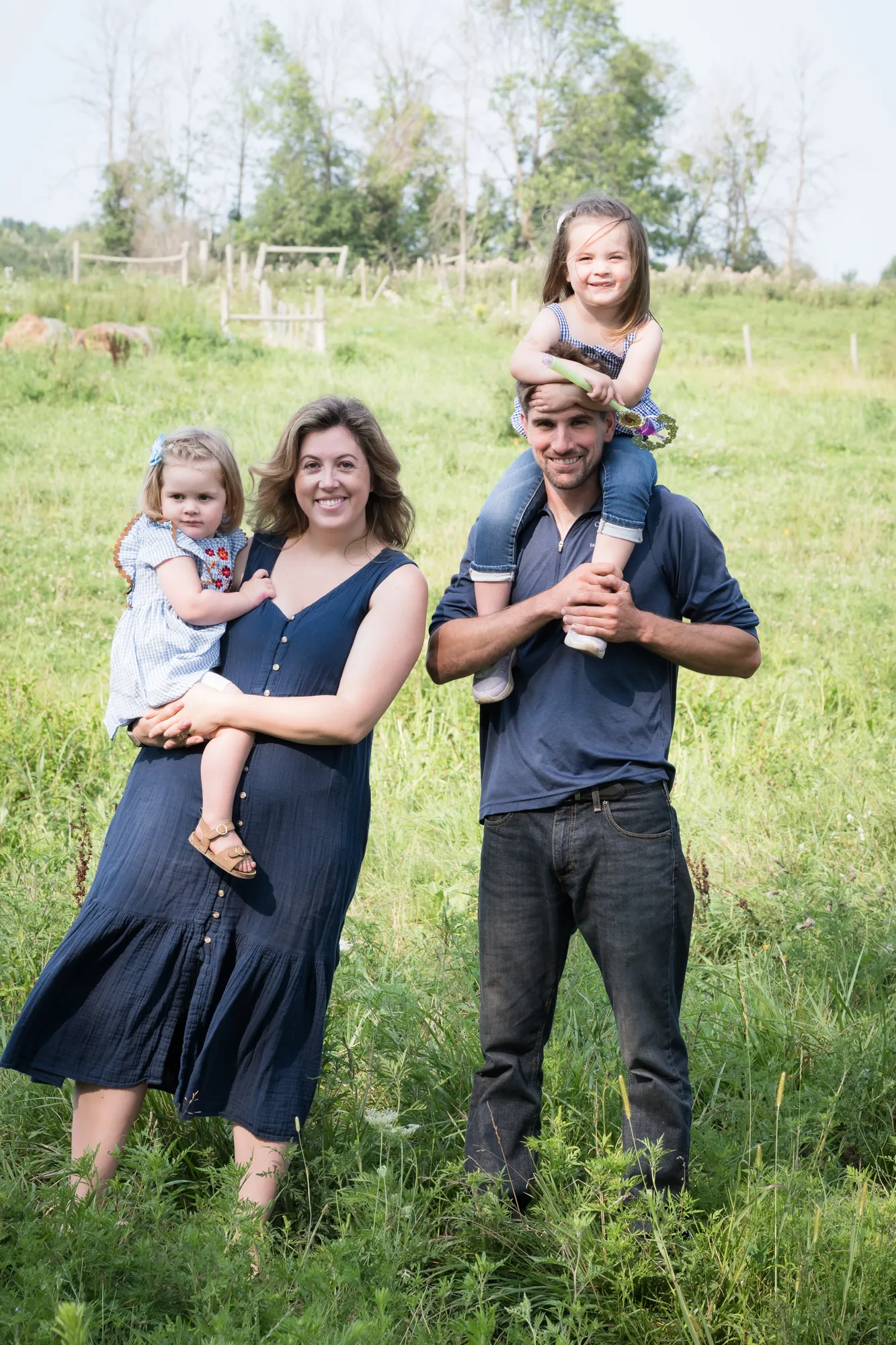 The Ortman family at their farm