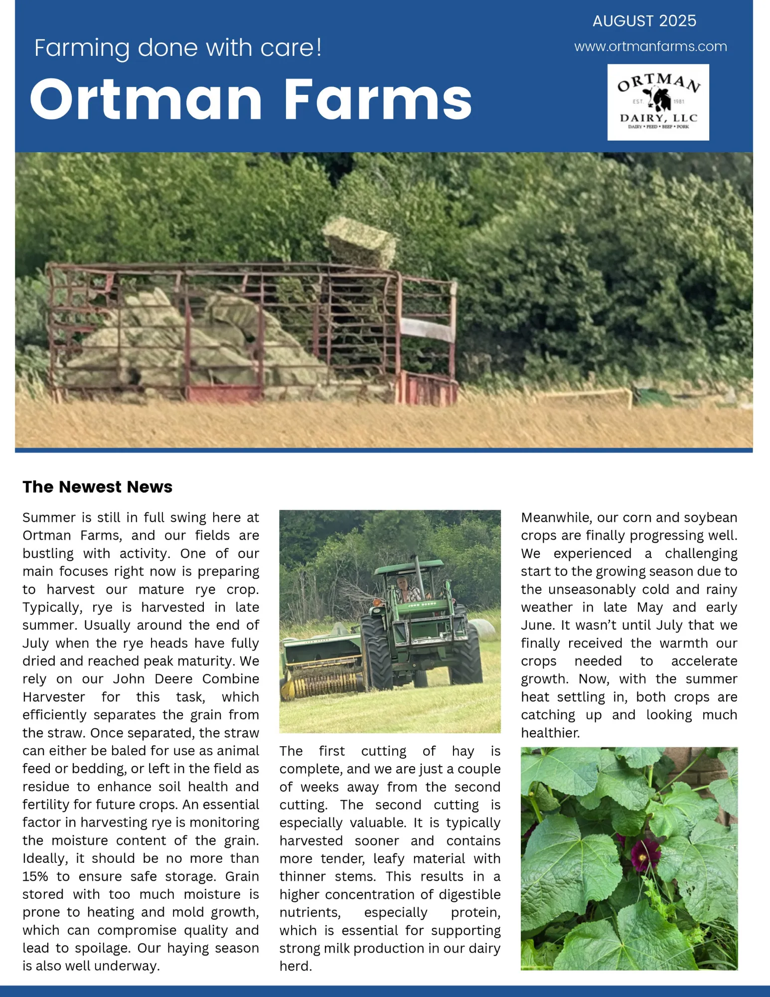 August 2025 Newsletter - Page 1