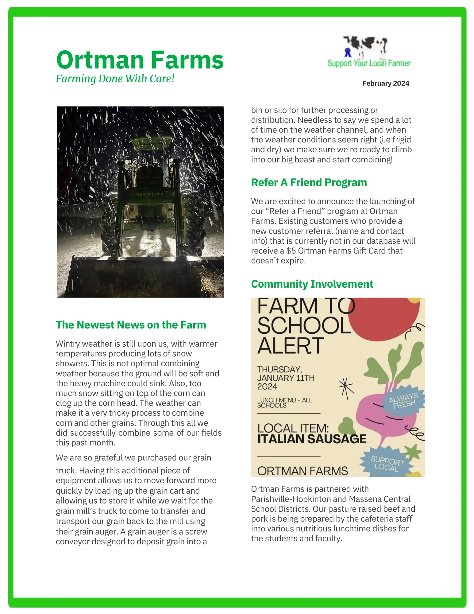 February 2024 Newsletter - Page 1